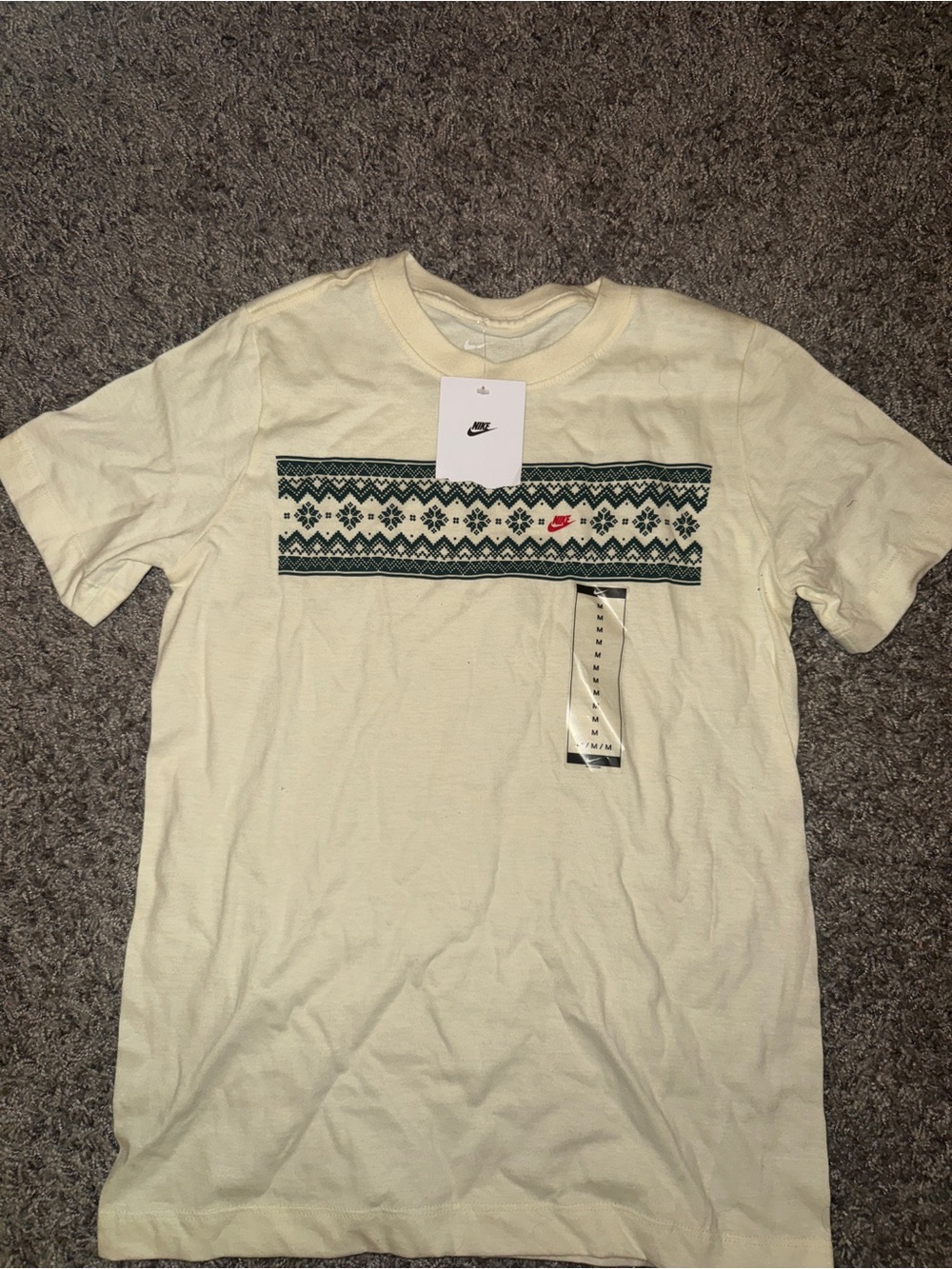 Nike Kids Cream Short-Sleeve Tee
